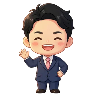 専門相談員 與那城瑛太のイラスト